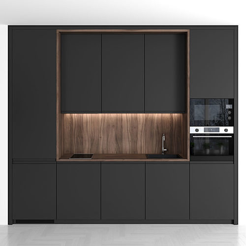 Small Modern Kitchen 3D model