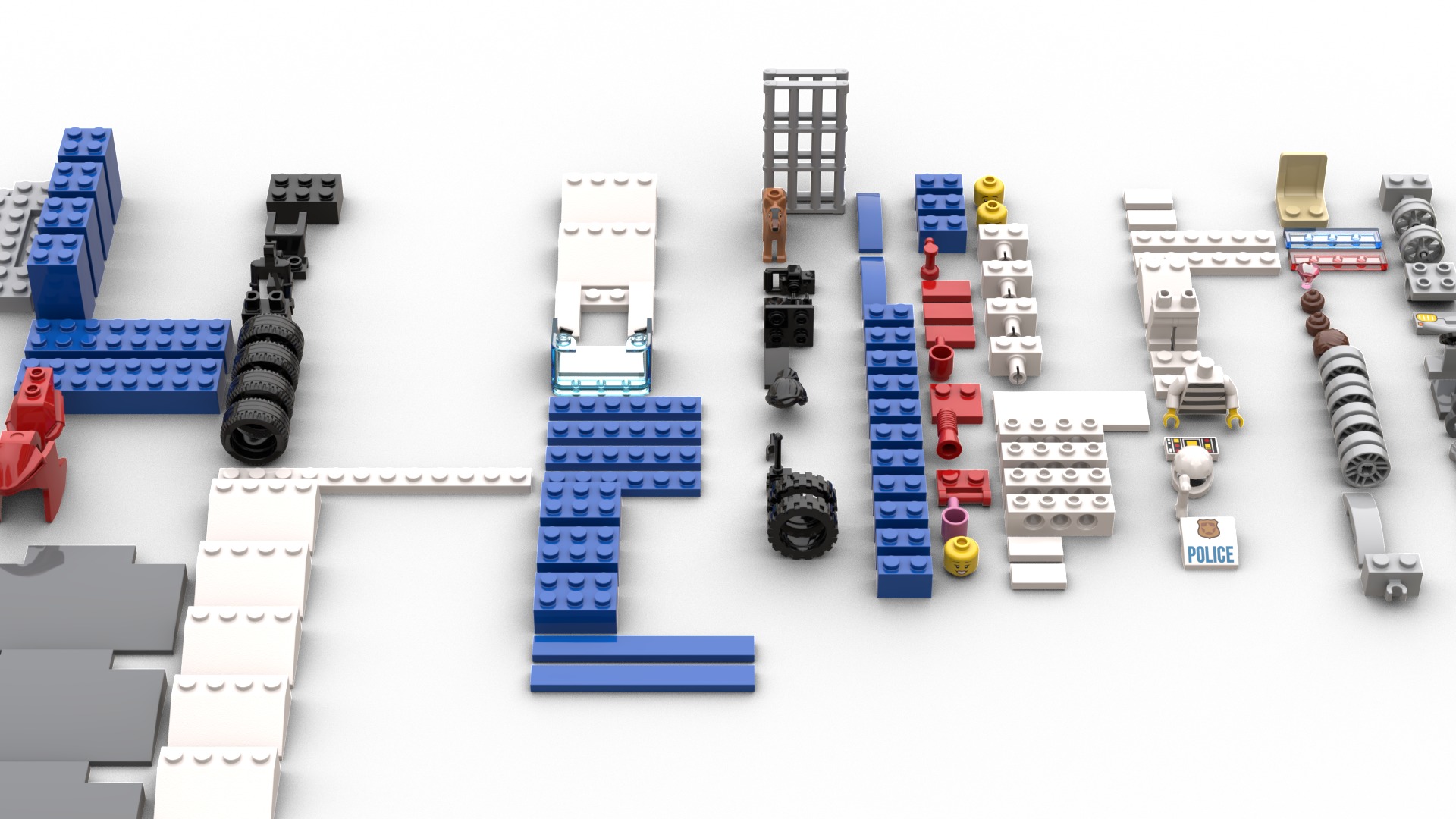 TwindBricks3D - 60370 Police Station Chase 3D print model_1