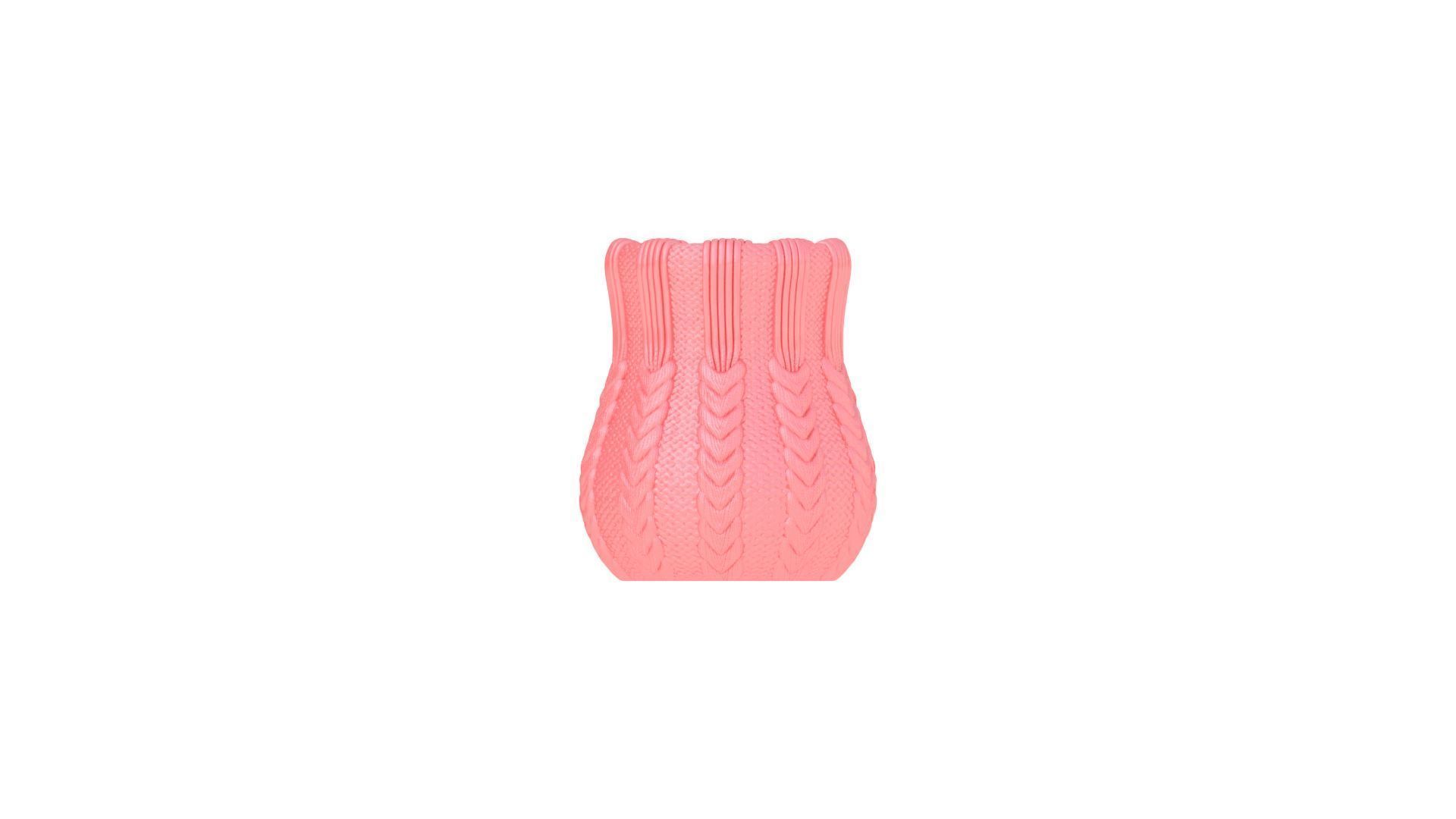 Knitted vase 3D print model_3
