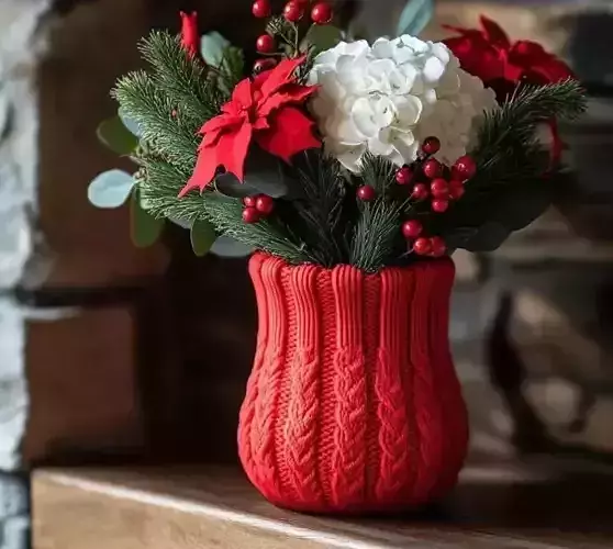 Knitted vase 3D print model Knitted vase 3D print model