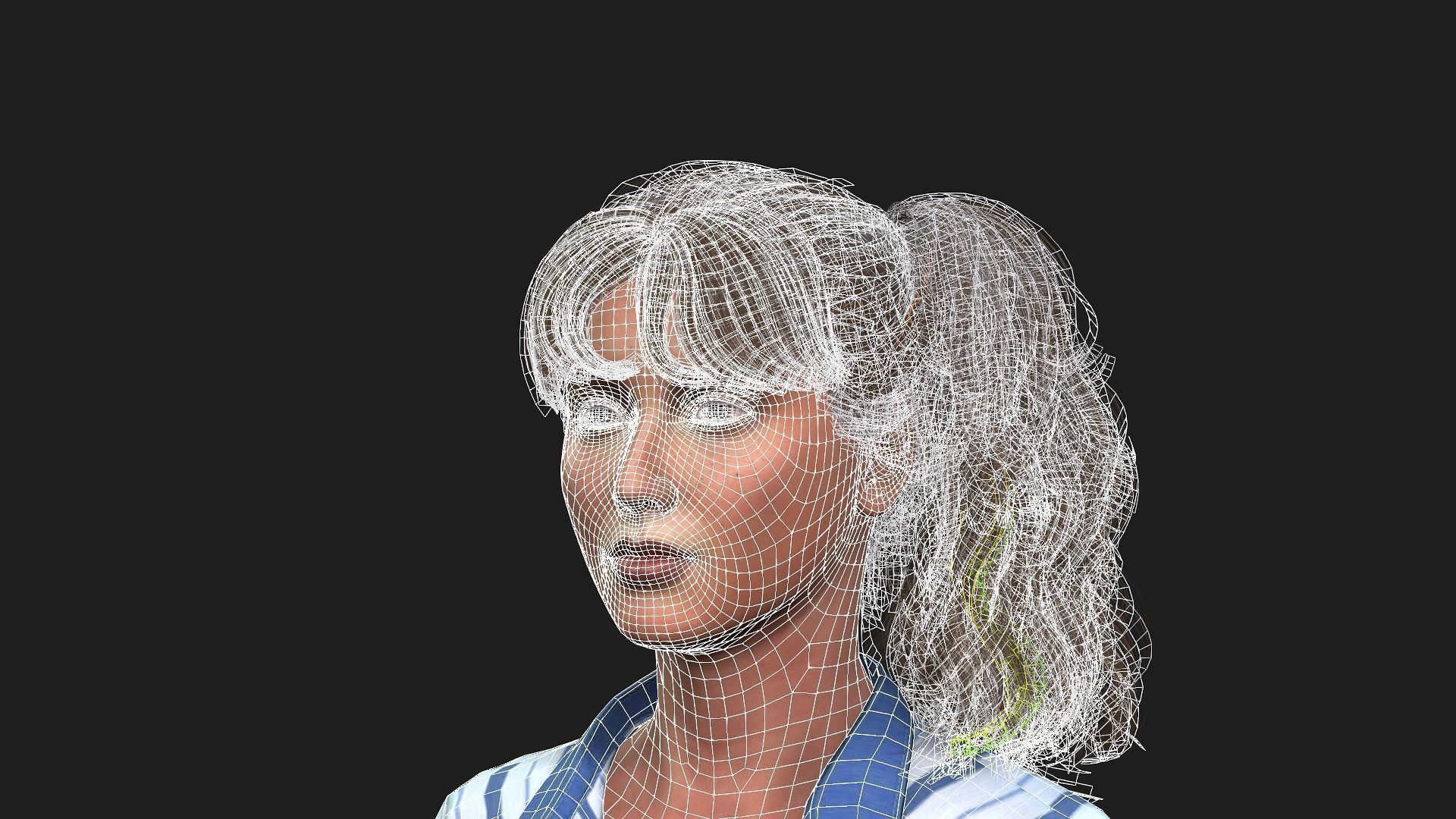 Realistic 3D Model of a Girl 3D model_23