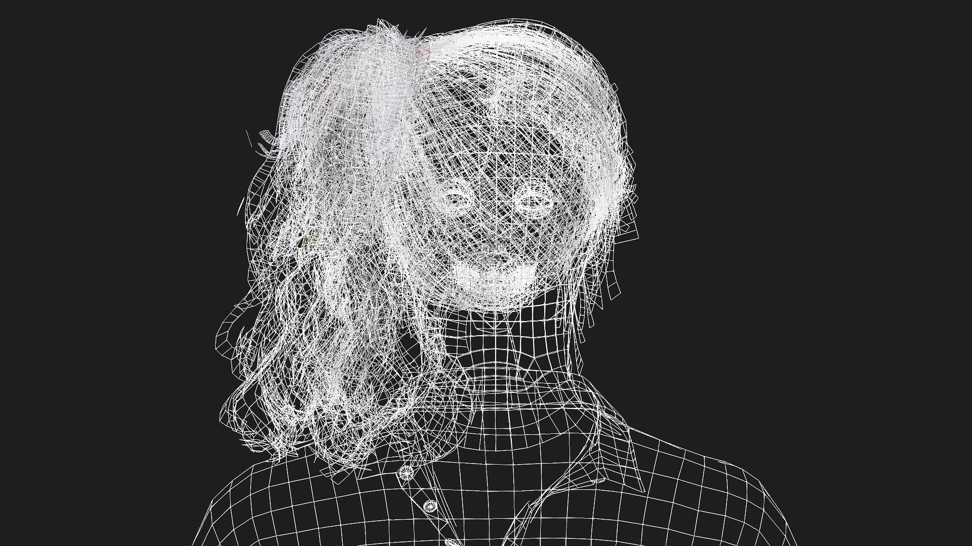 Realistic 3D Model of a Girl 3D model_16