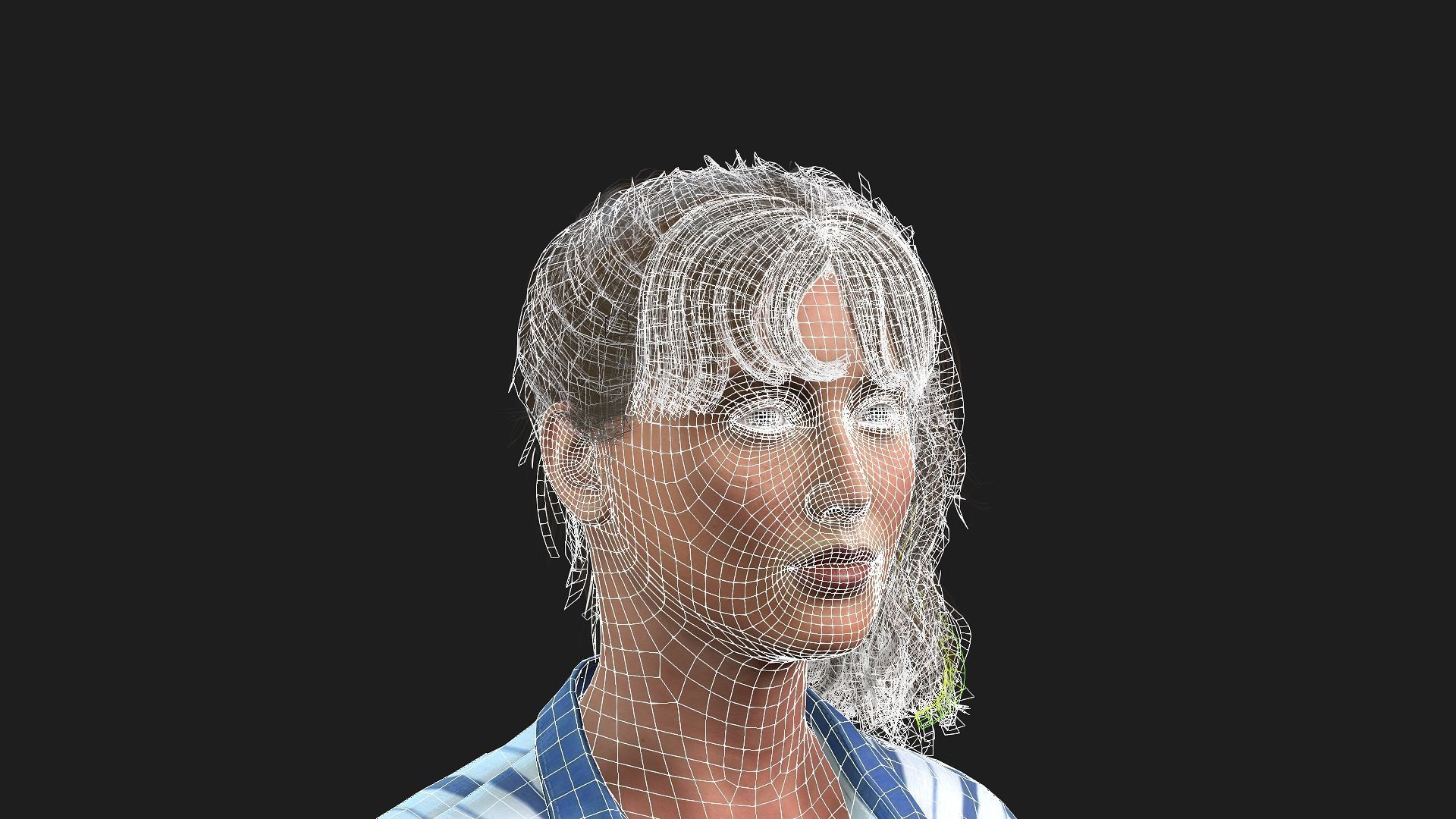 Realistic 3D Model of a Girl 3D model_24