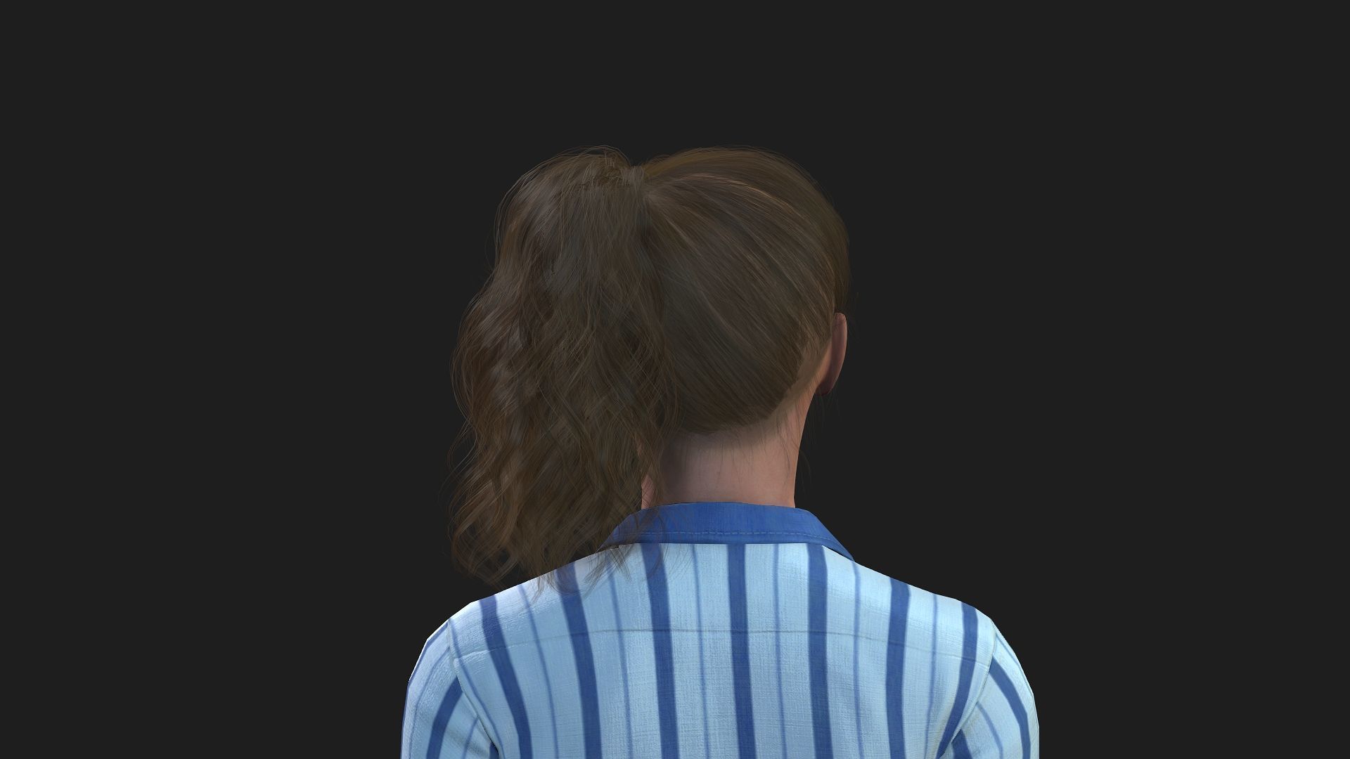 Realistic 3D Model of a Girl 3D model_6