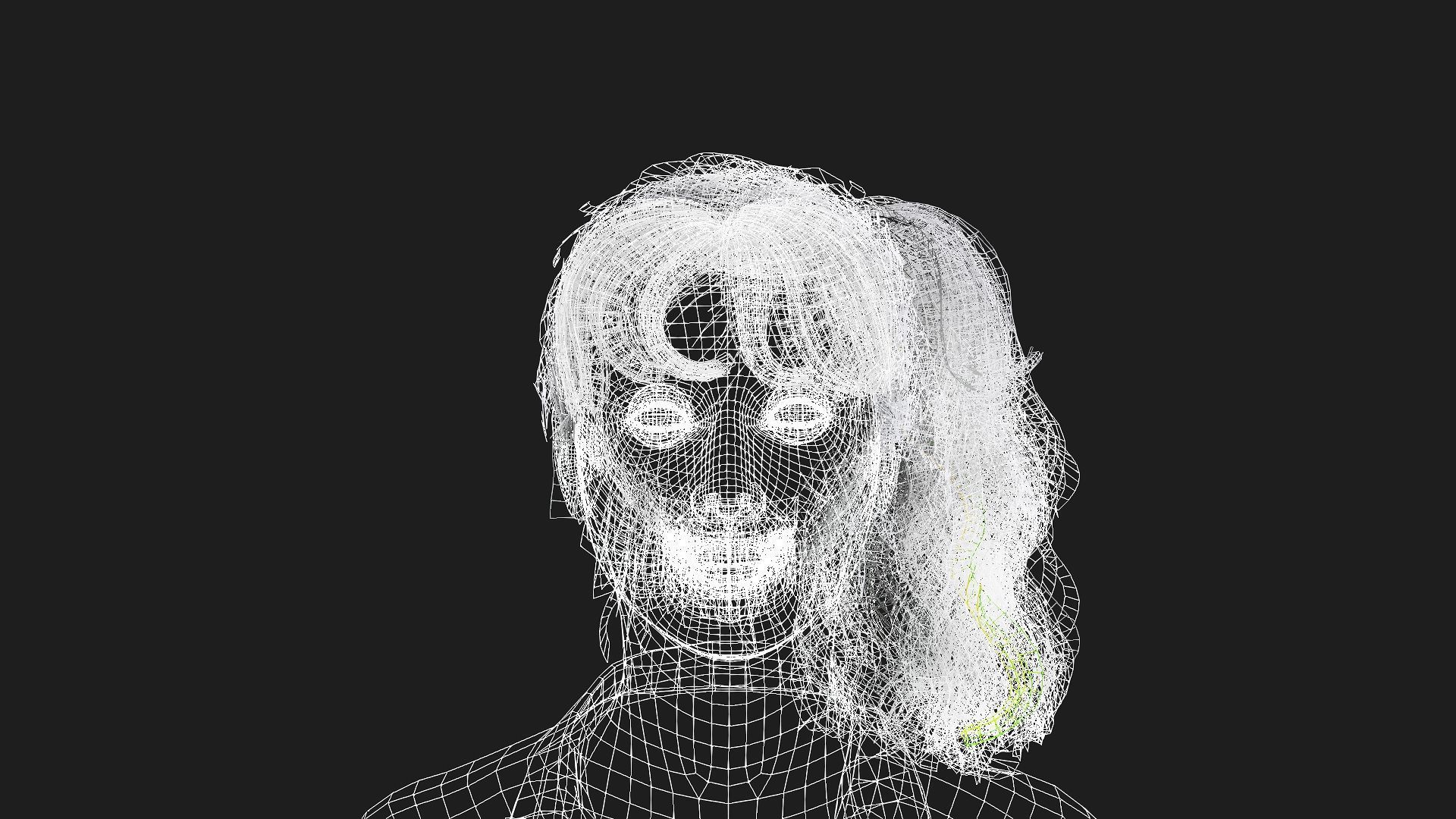 Realistic 3D Model of a Girl 3D model_12