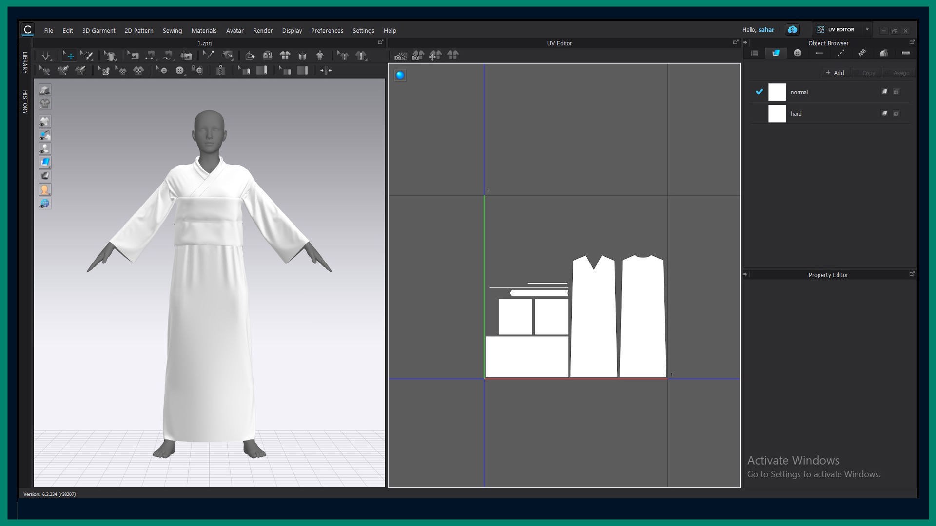 7 female Japanese clothes 3D model_9