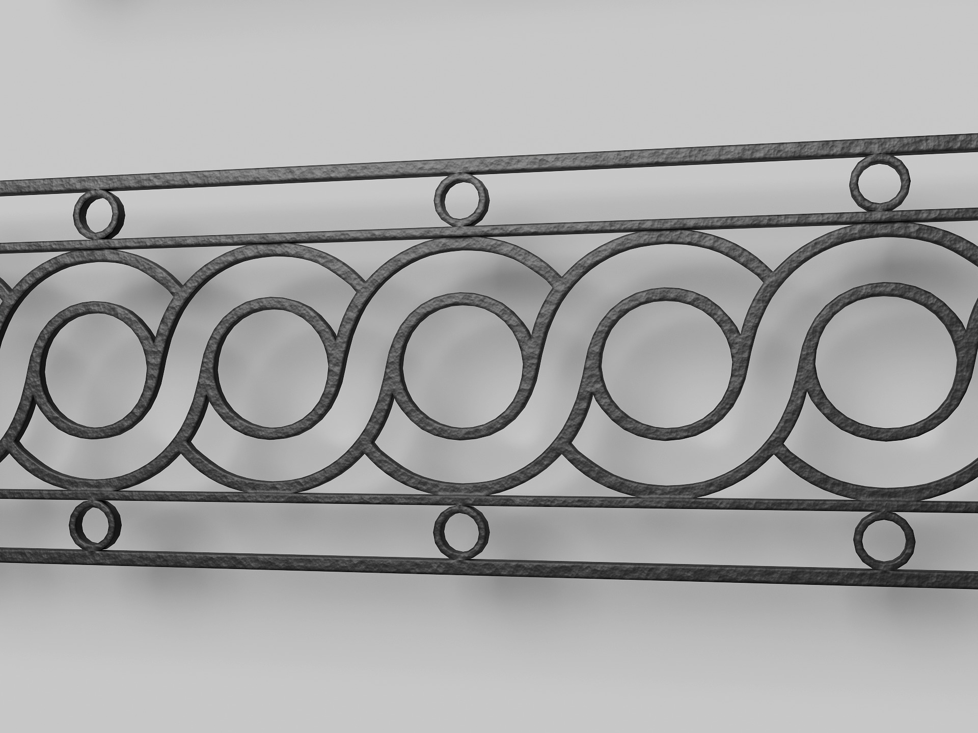 Elegant Balcony Railings 20 Unique Models Low-poly 3D model_5