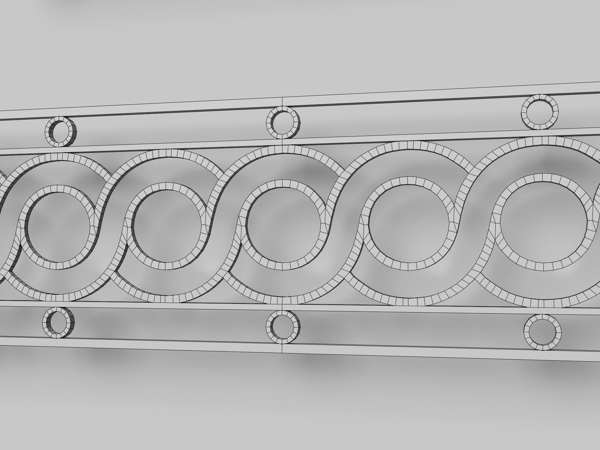 Elegant Balcony Railings 20 Unique Models Low-poly 3D model_6