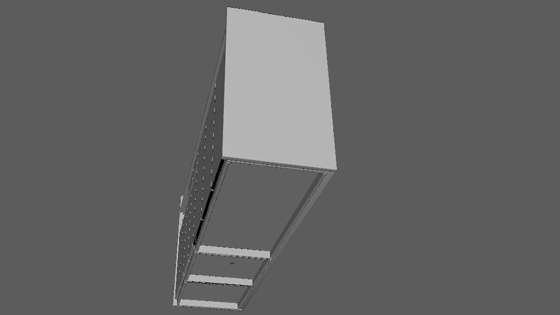 CashierDesk Low-poly 3D model_2