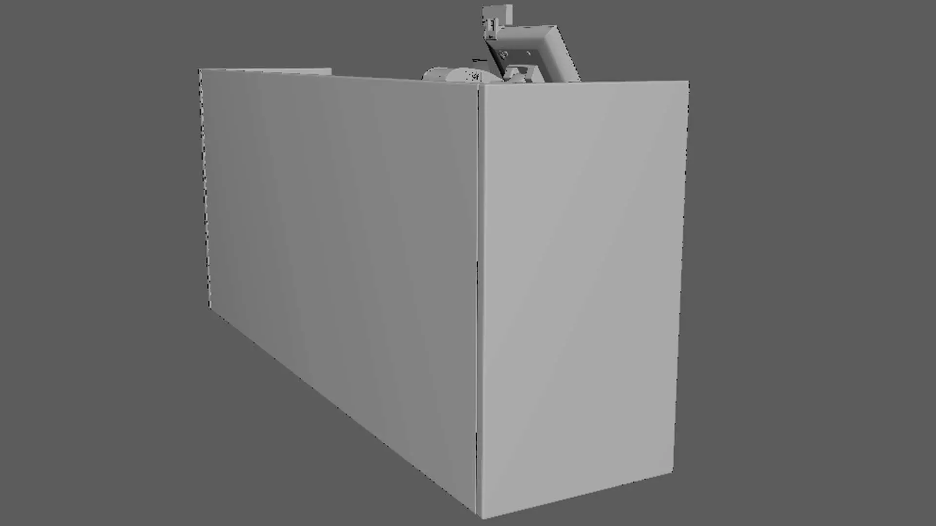 CashierDesk Low-poly 3D model_0