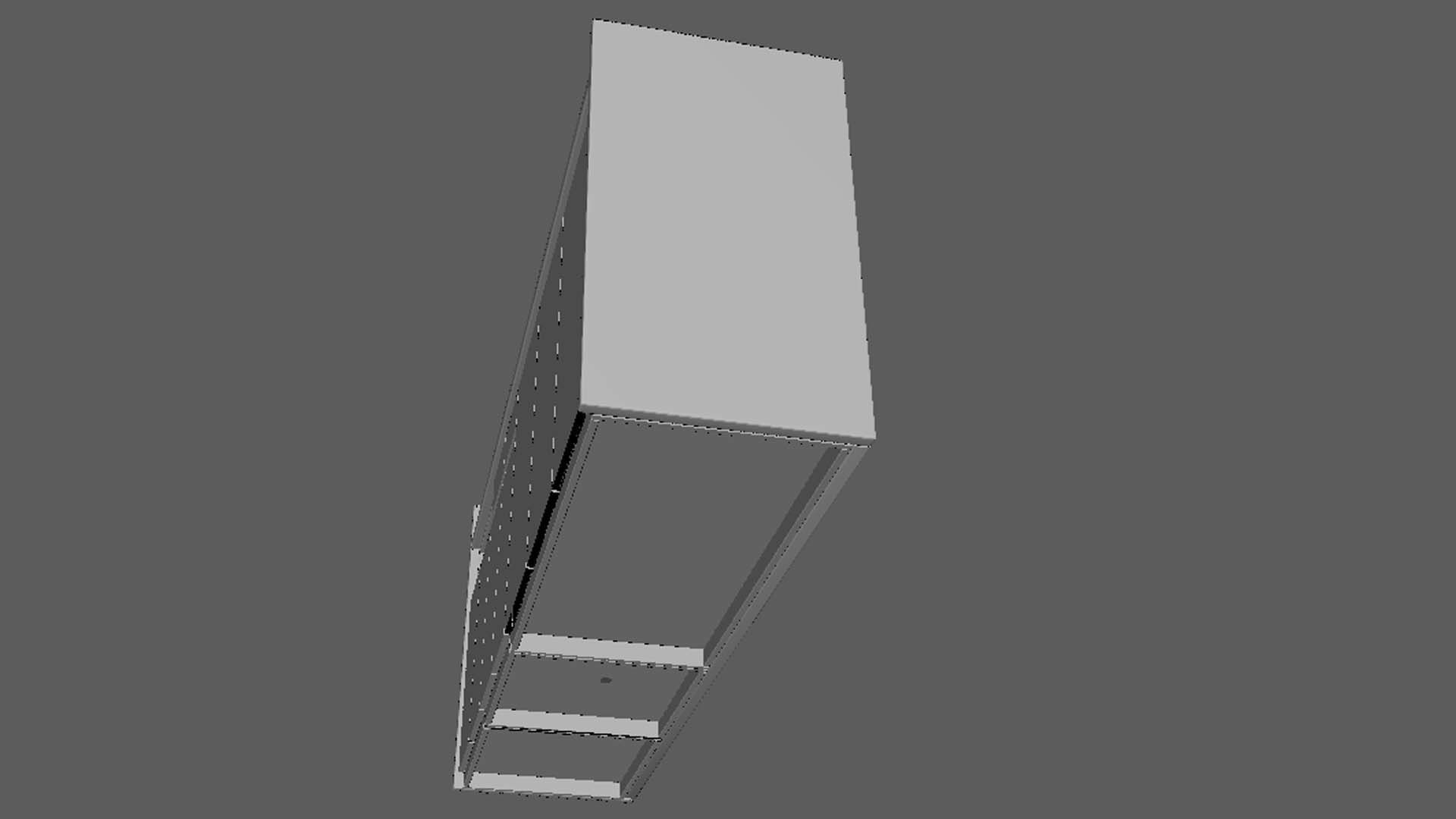 CashierDesk Low-poly 3D model_3