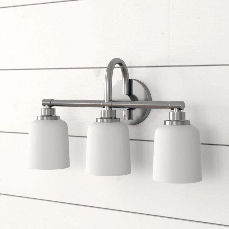 Randwick Satin Nickel Vanity light - 2 Colour 3D model_2
