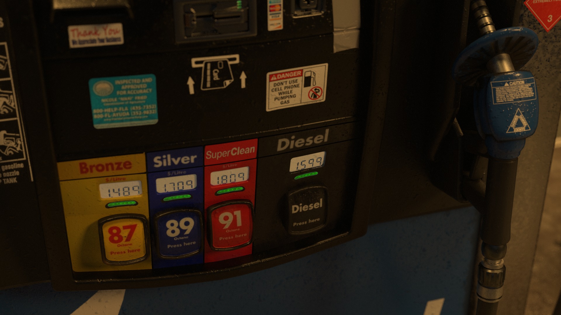 Gas Station 3D model_1