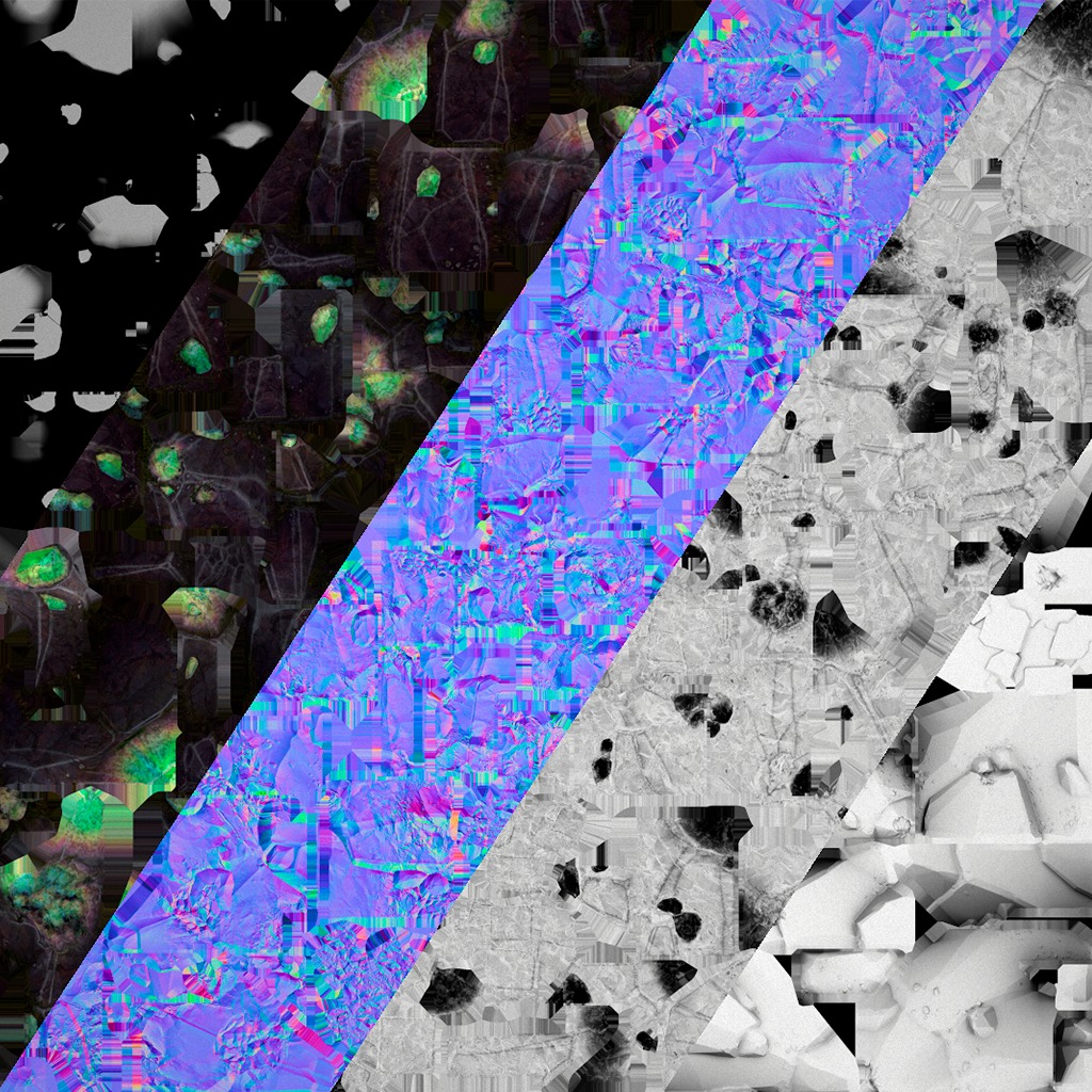 Rocks Crystals Minerals Gem Ore Pack Low-poly 3D model_53