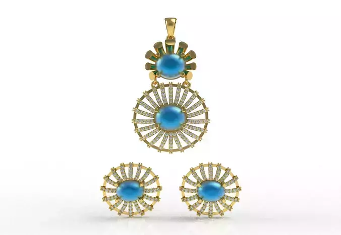 Diamond Pendant Set 33