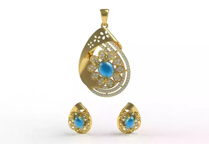 Diamond Pendant Set 36