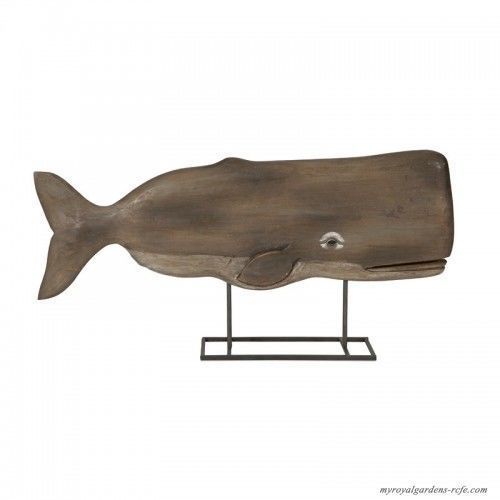Wood Whale Decor  3D model_1