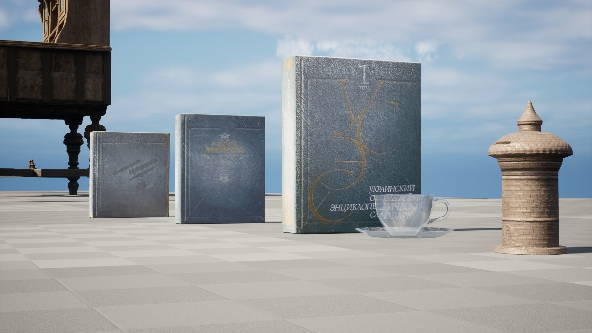 OldBook 01 Low-poly 3D model_1