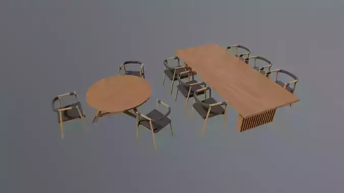  Wooden Dining Table Set