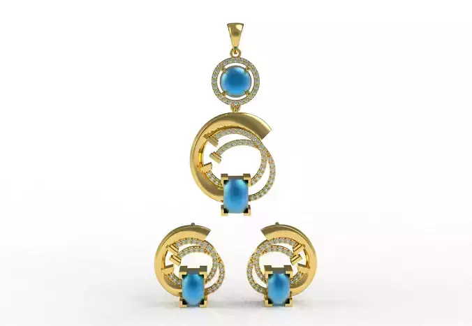 Diamond Pendant Set 40