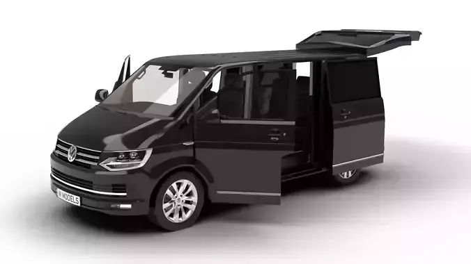 Volkswagen Tranporter T6 Multivan 2019 HQ 3d model 