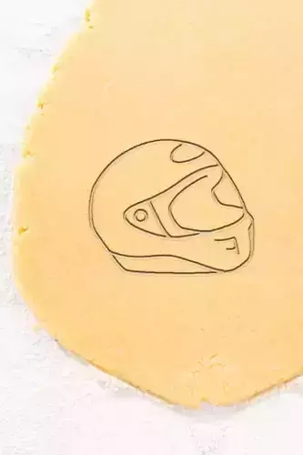 Helmet Cookie Cutter - Biscuit Cutter