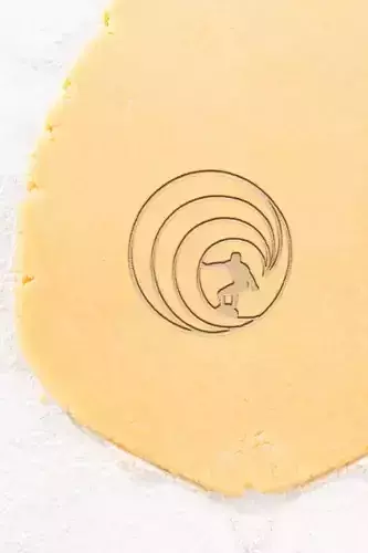 Surfing Cookie Cutter - Biscuit Cutter