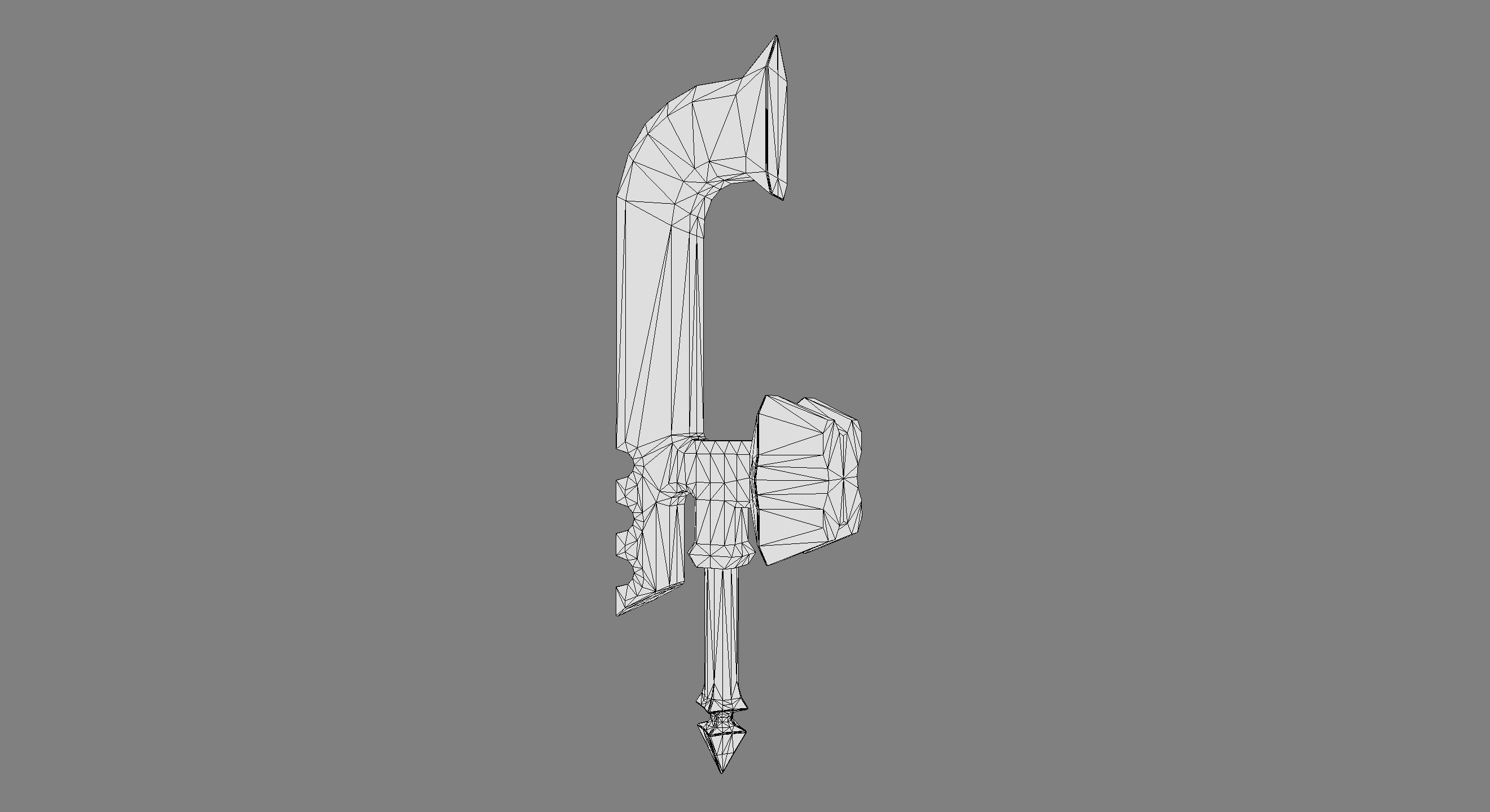 Skysplitter Low-poly 3D model_1