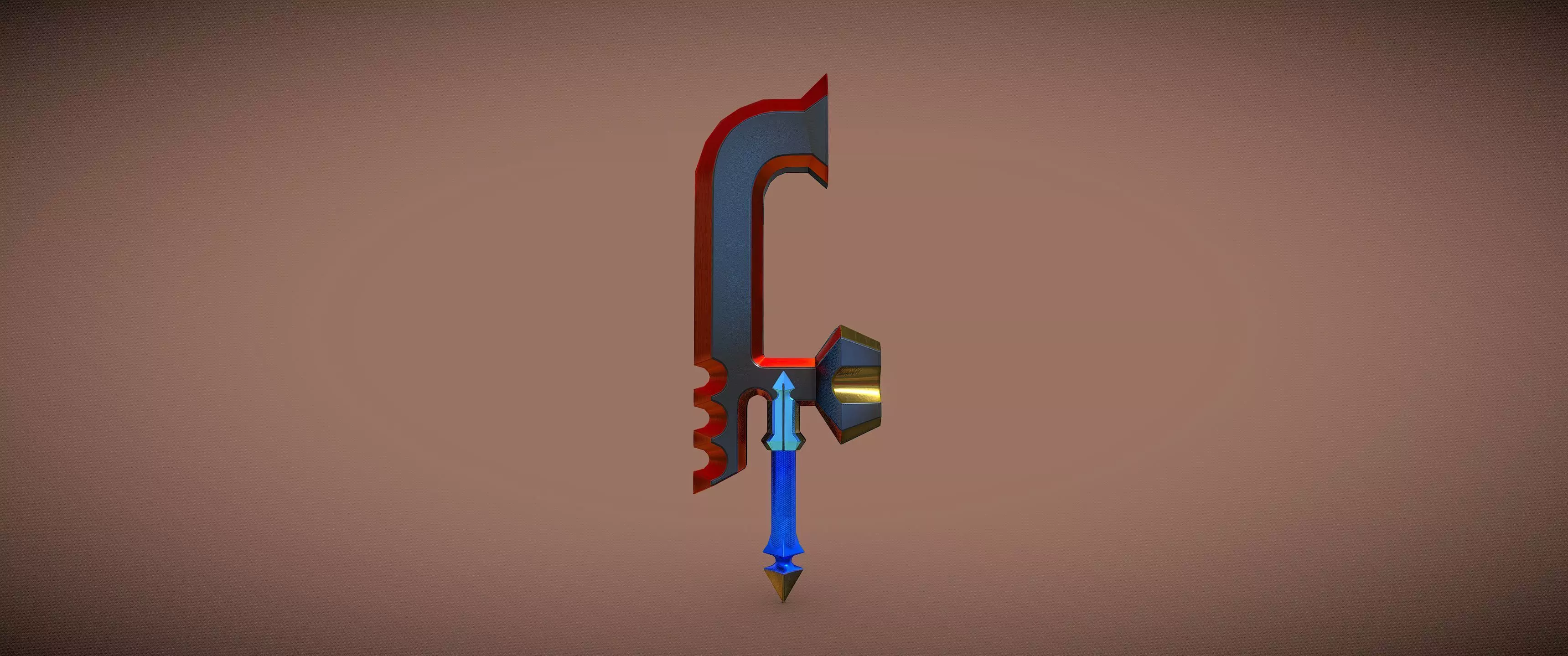 Skysplitter Low-poly 3D model_0