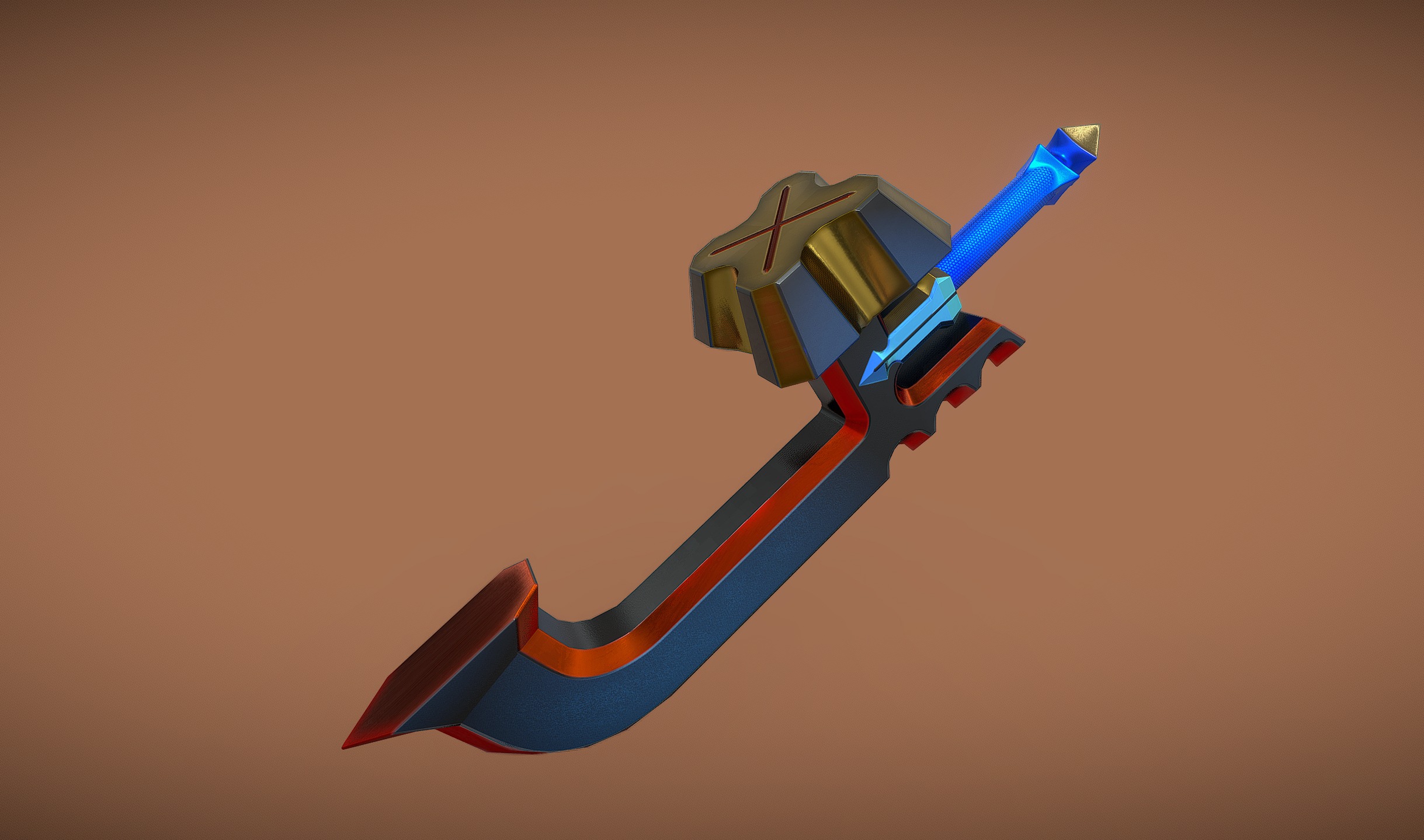 Skysplitter Low-poly 3D model_2