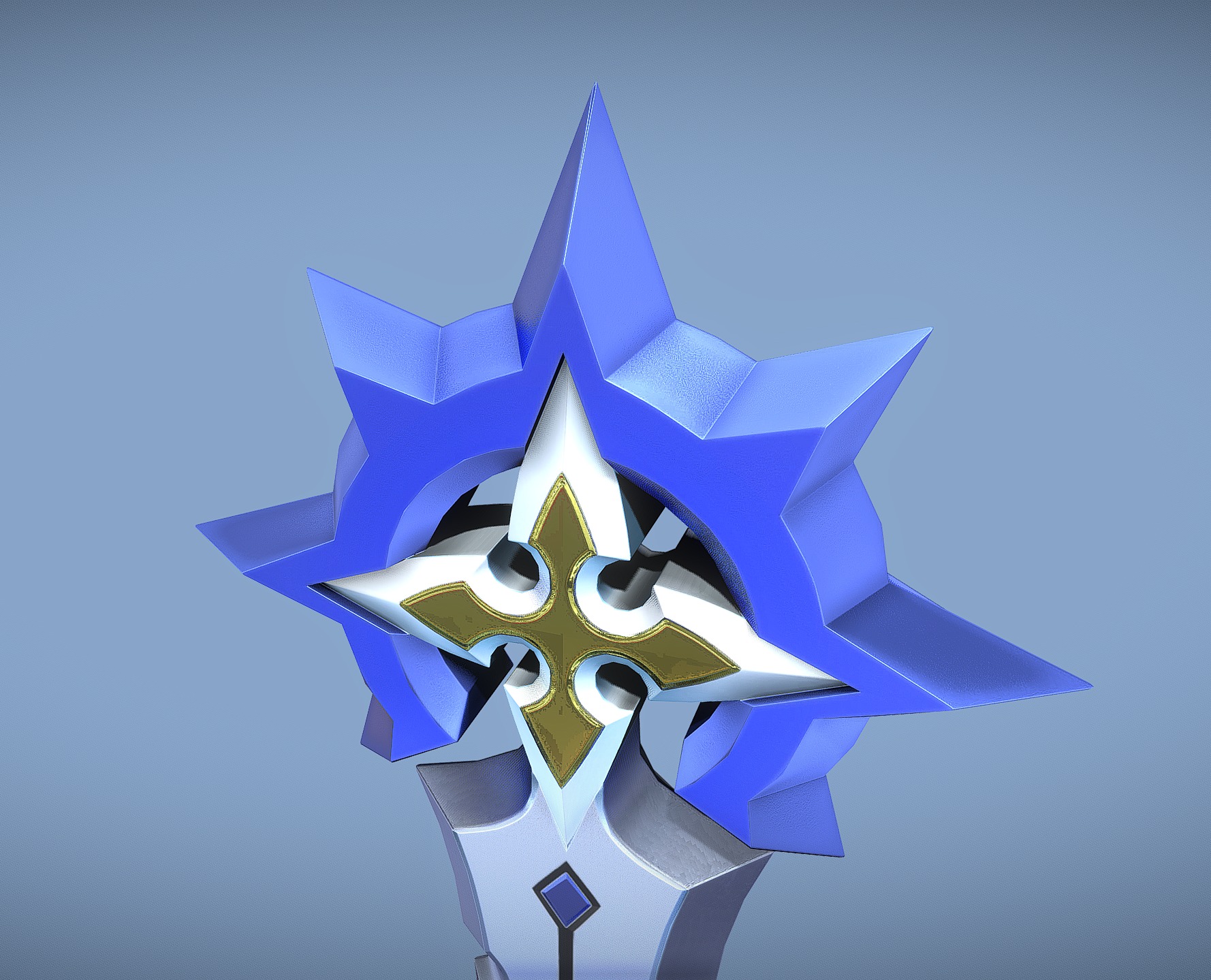 Lunatic Low-poly 3D model_1
