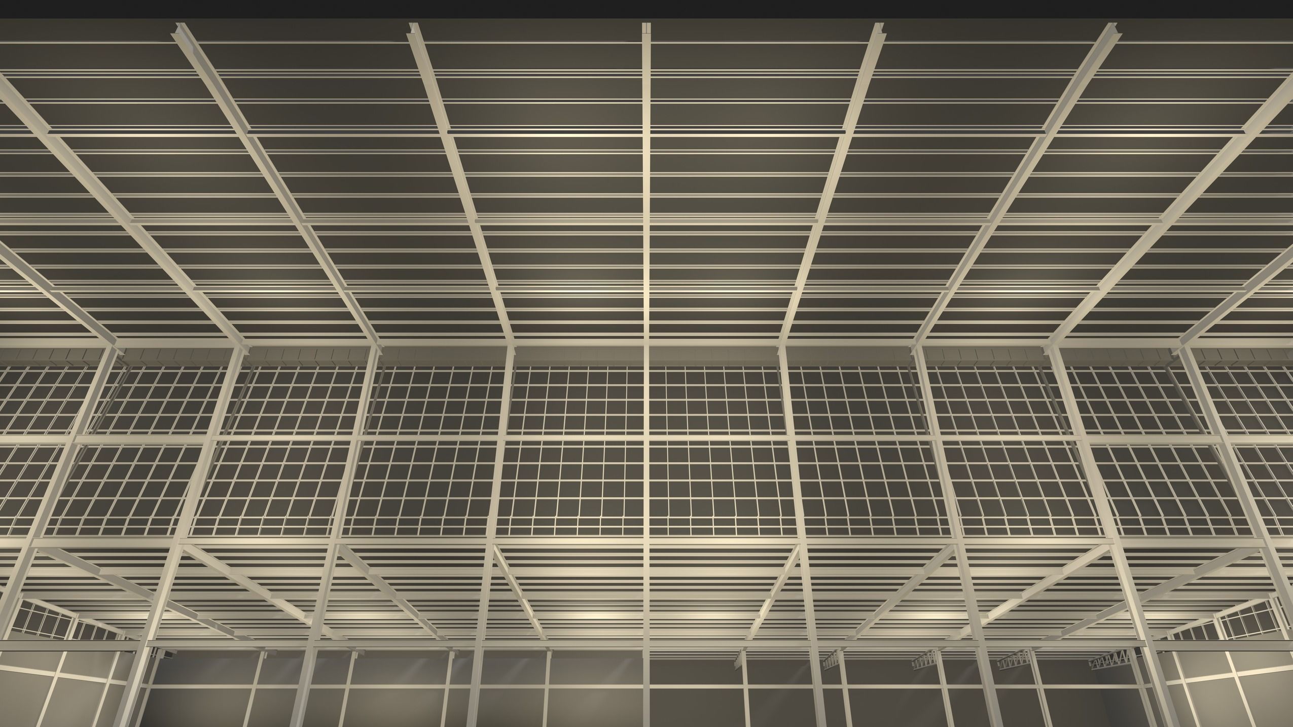 Factory building in section cut 24ZZ37 3D model_6