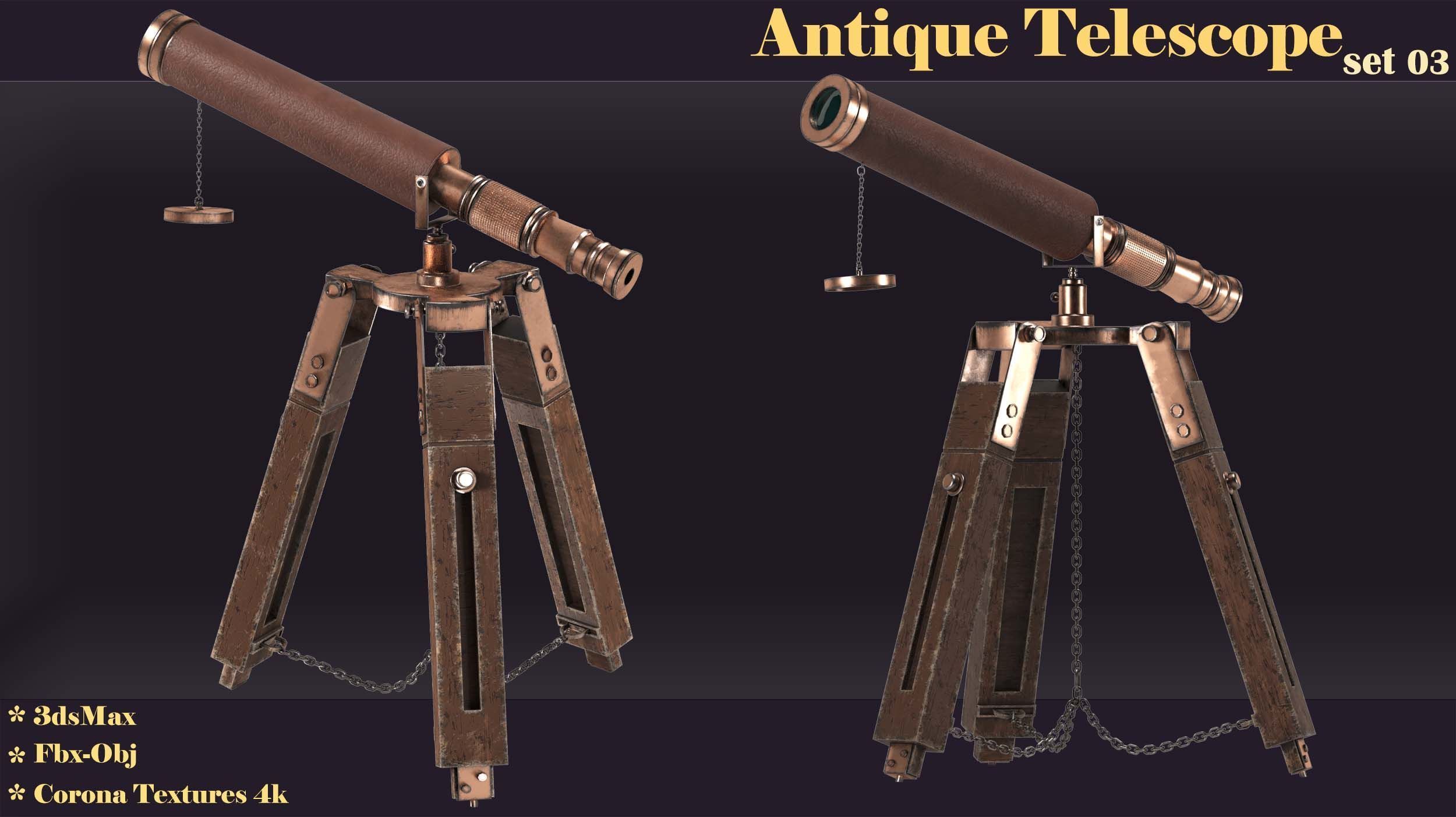 collection antique telescope  _13