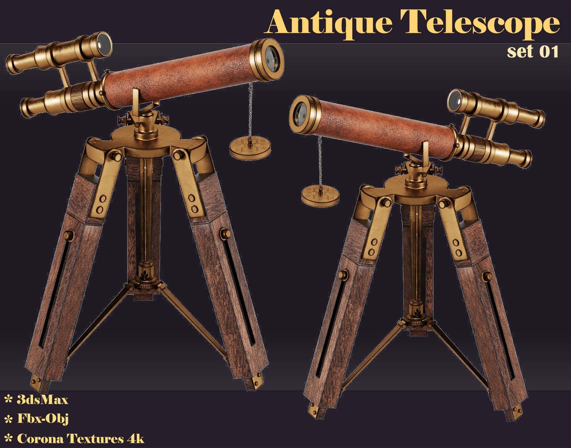 collection antique telescope  _30