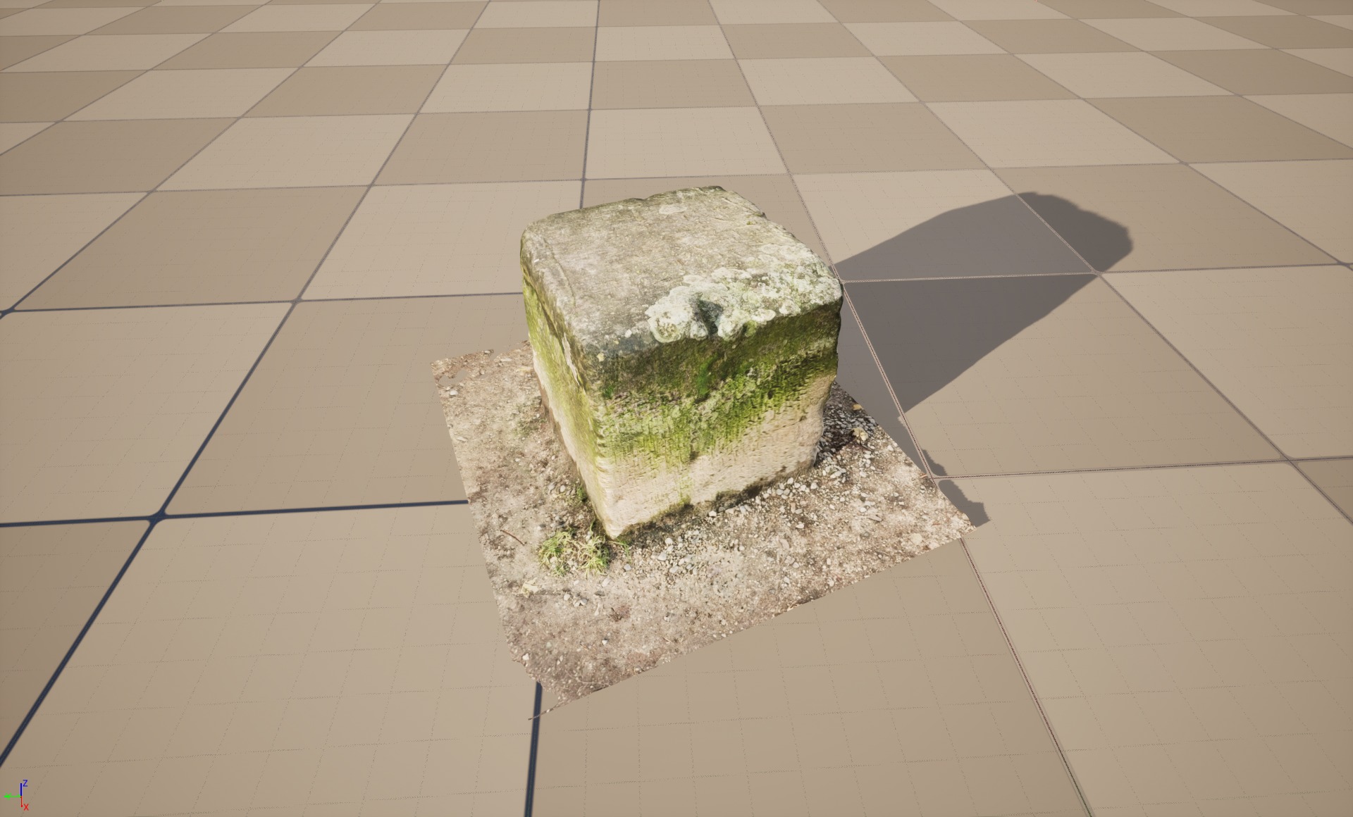 Stone block 3D model_6