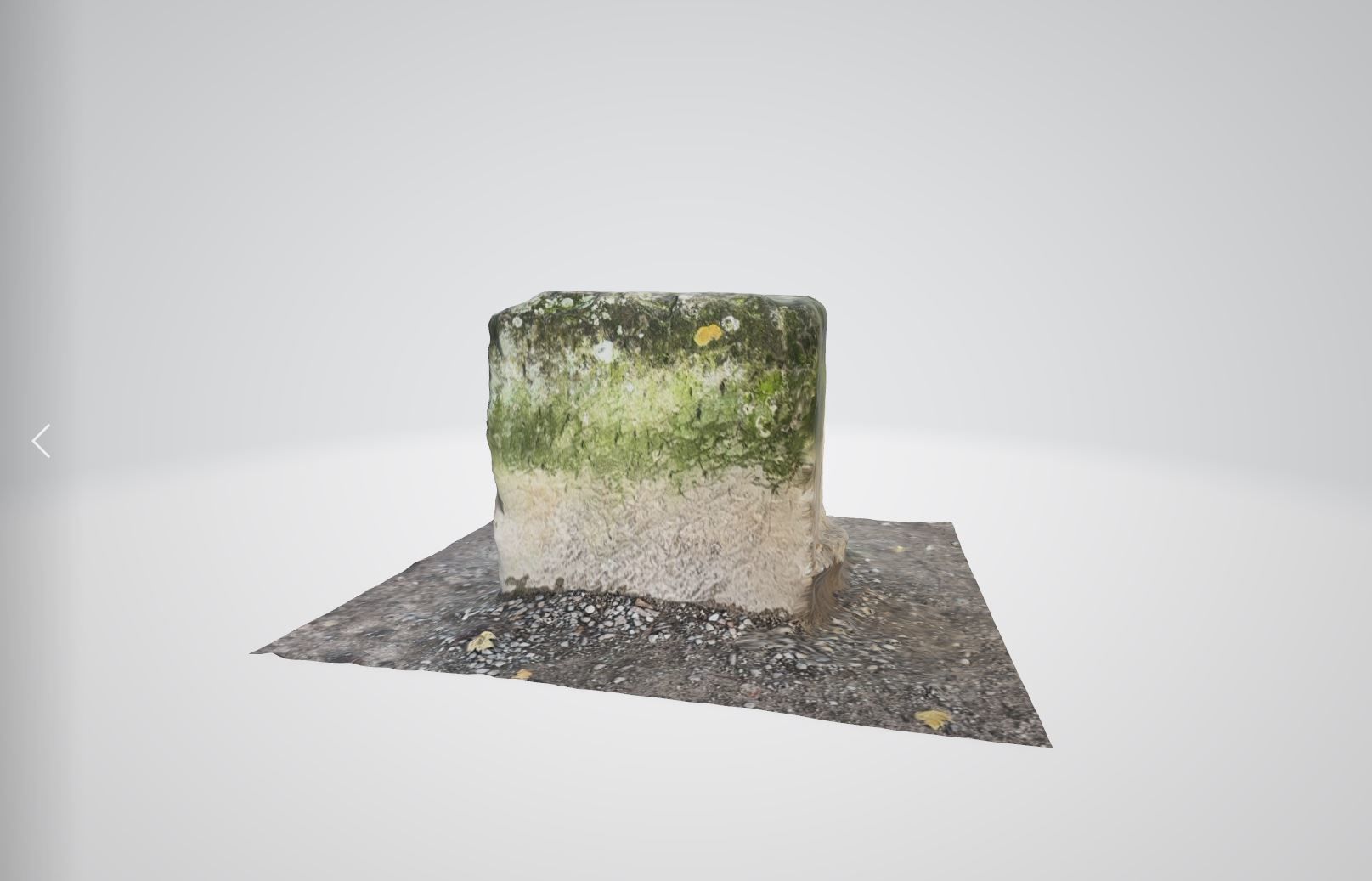 Stone block 3D model_3