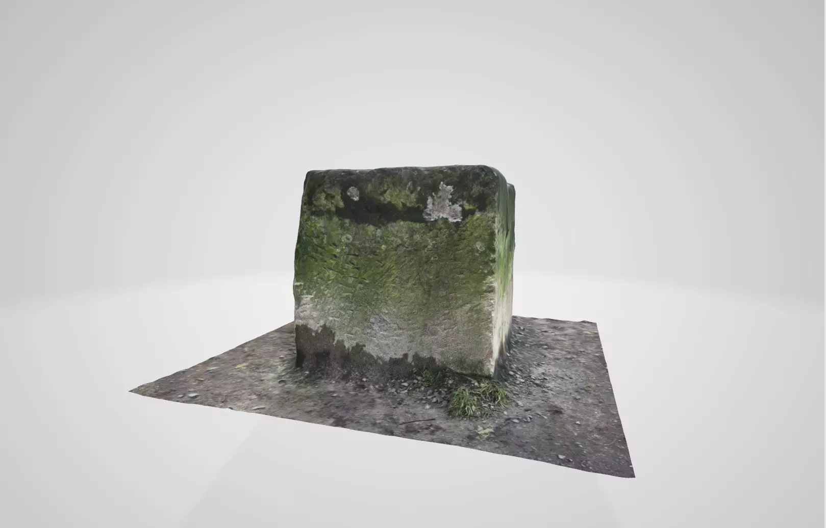 Stone block 3D model_0