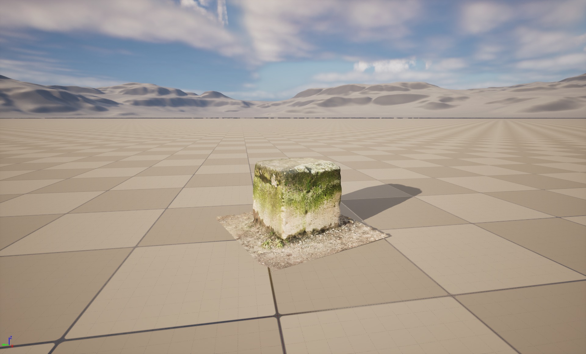 Stone block 3D model_4