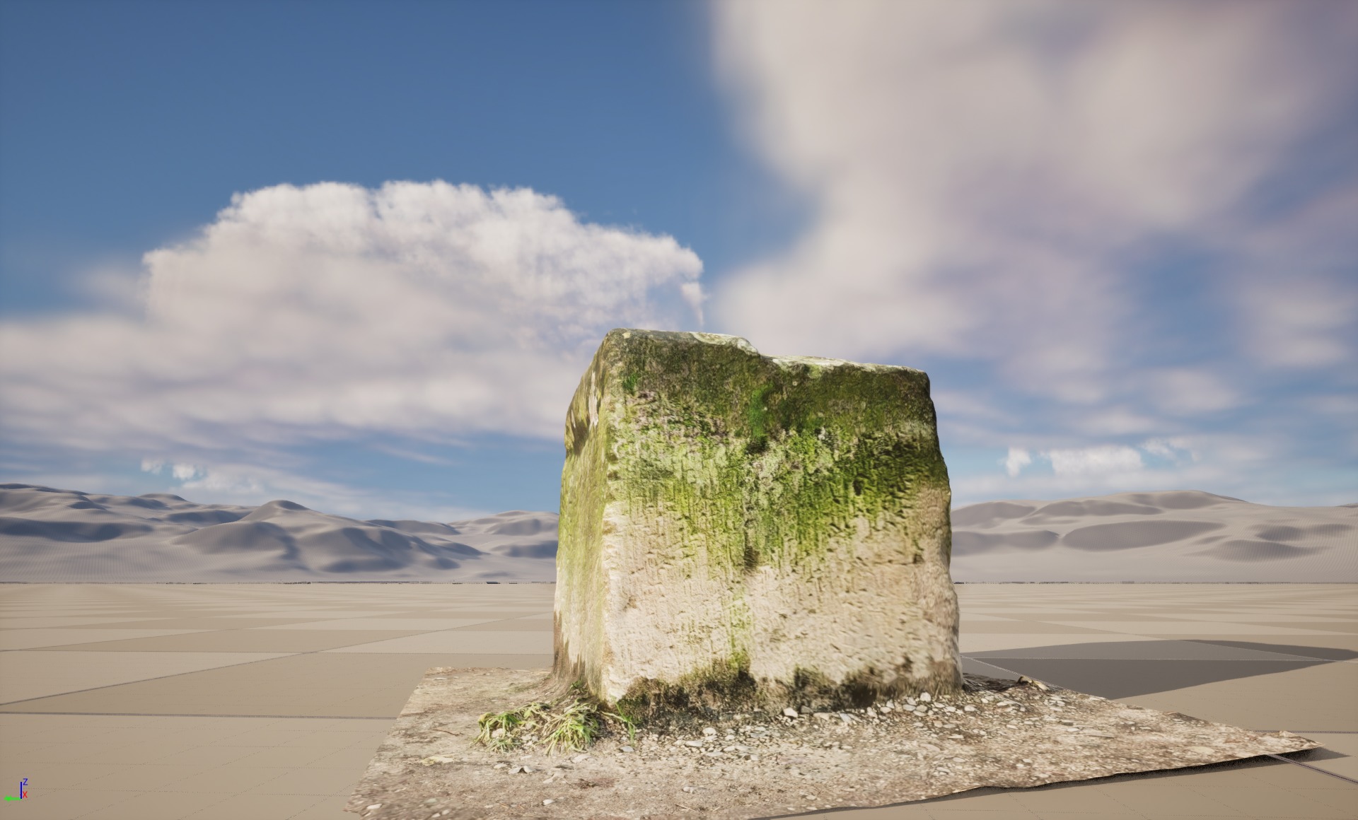 Stone block 3D model_5