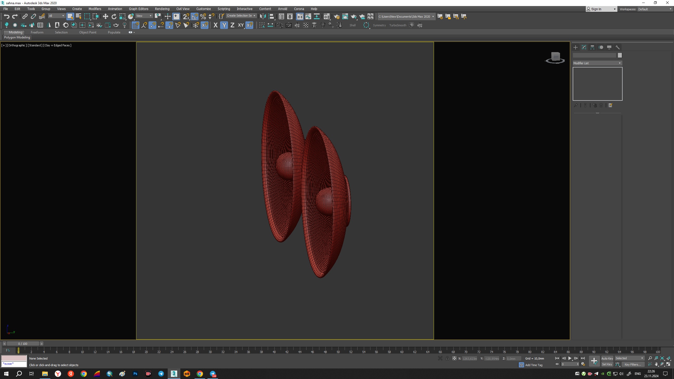 Wall Lamp Radial Low-poly 3D model_8