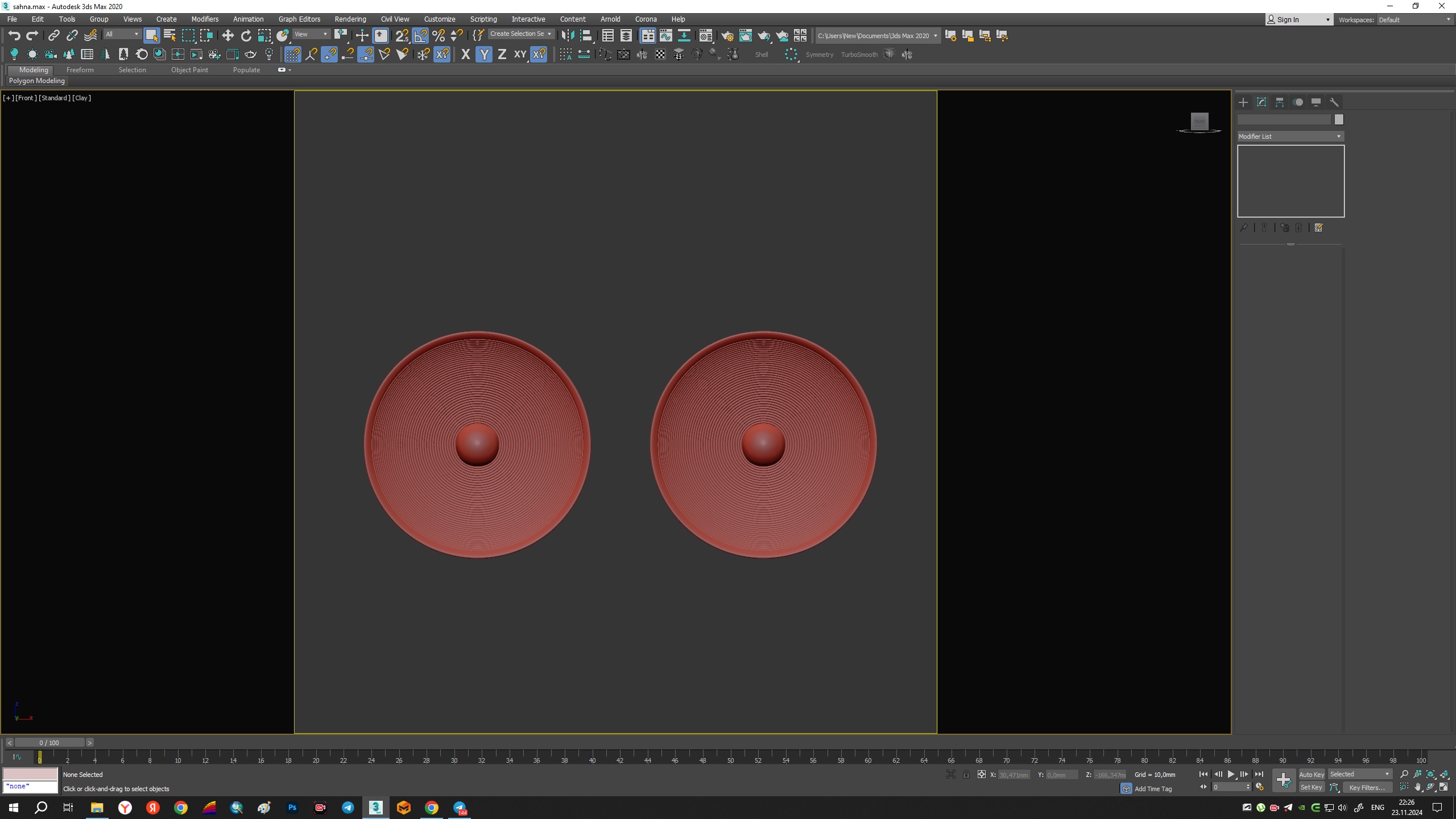 Wall Lamp Radial Low-poly 3D model_10