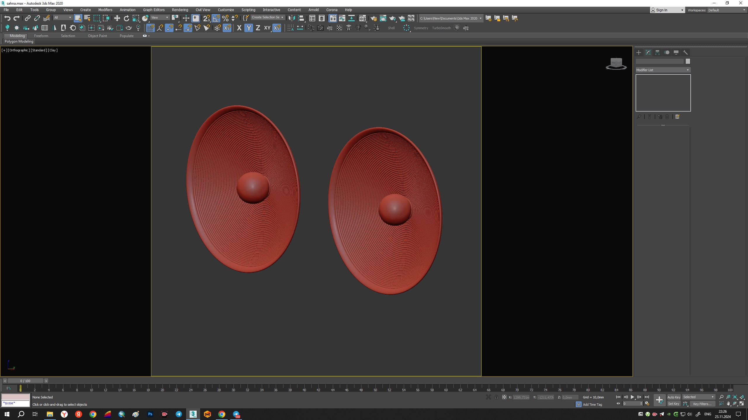 Wall Lamp Radial Low-poly 3D model_4