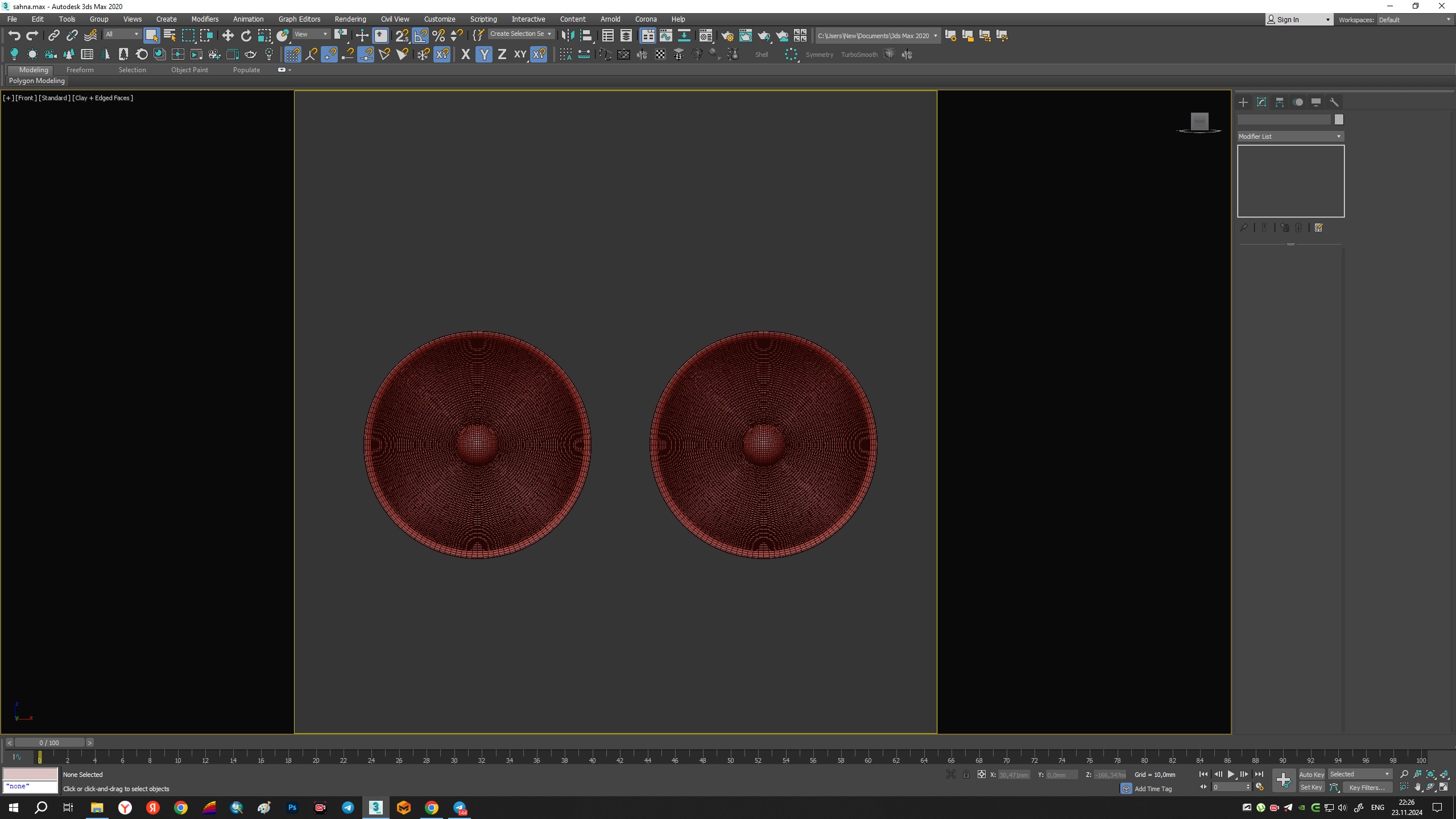 Wall Lamp Radial Low-poly 3D model_11