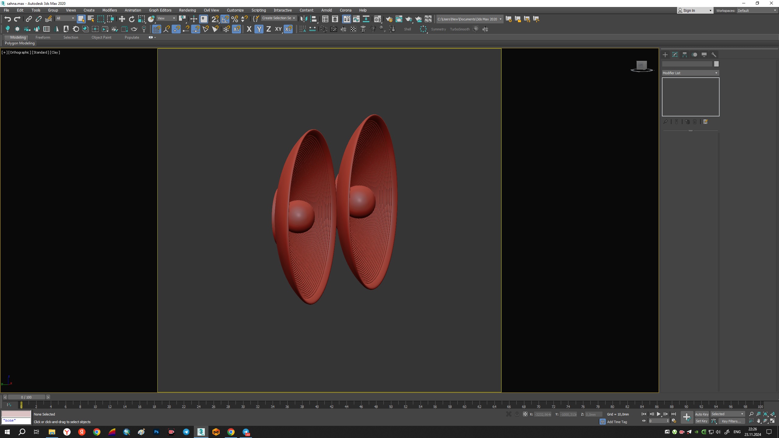 Wall Lamp Radial Low-poly 3D model_9