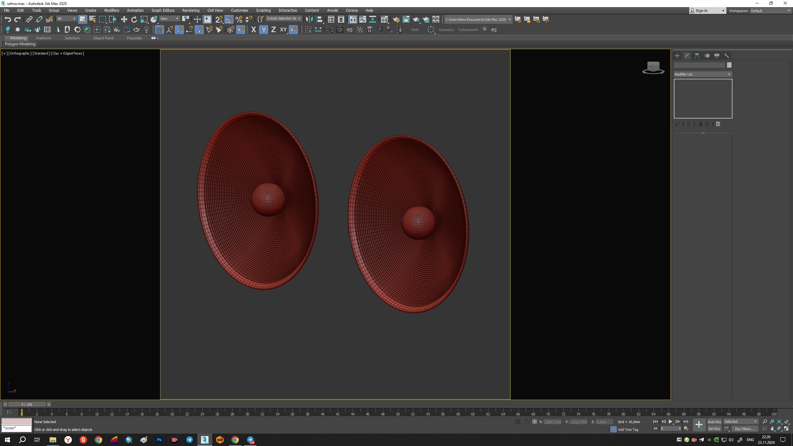 Wall Lamp Radial Low-poly 3D model_5