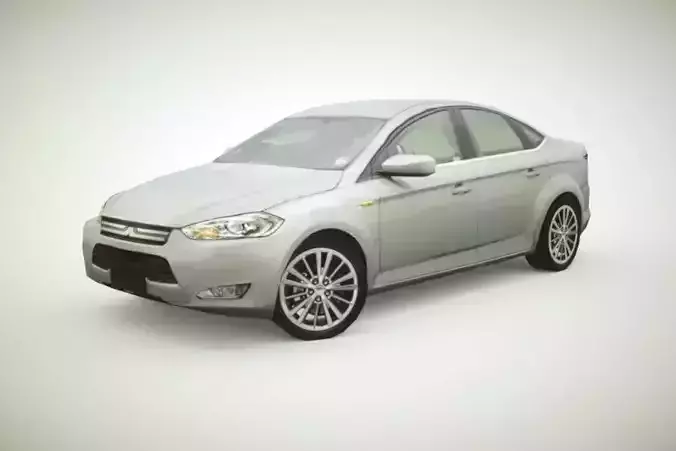 Generic Sedan v2 Low-poly 3D model