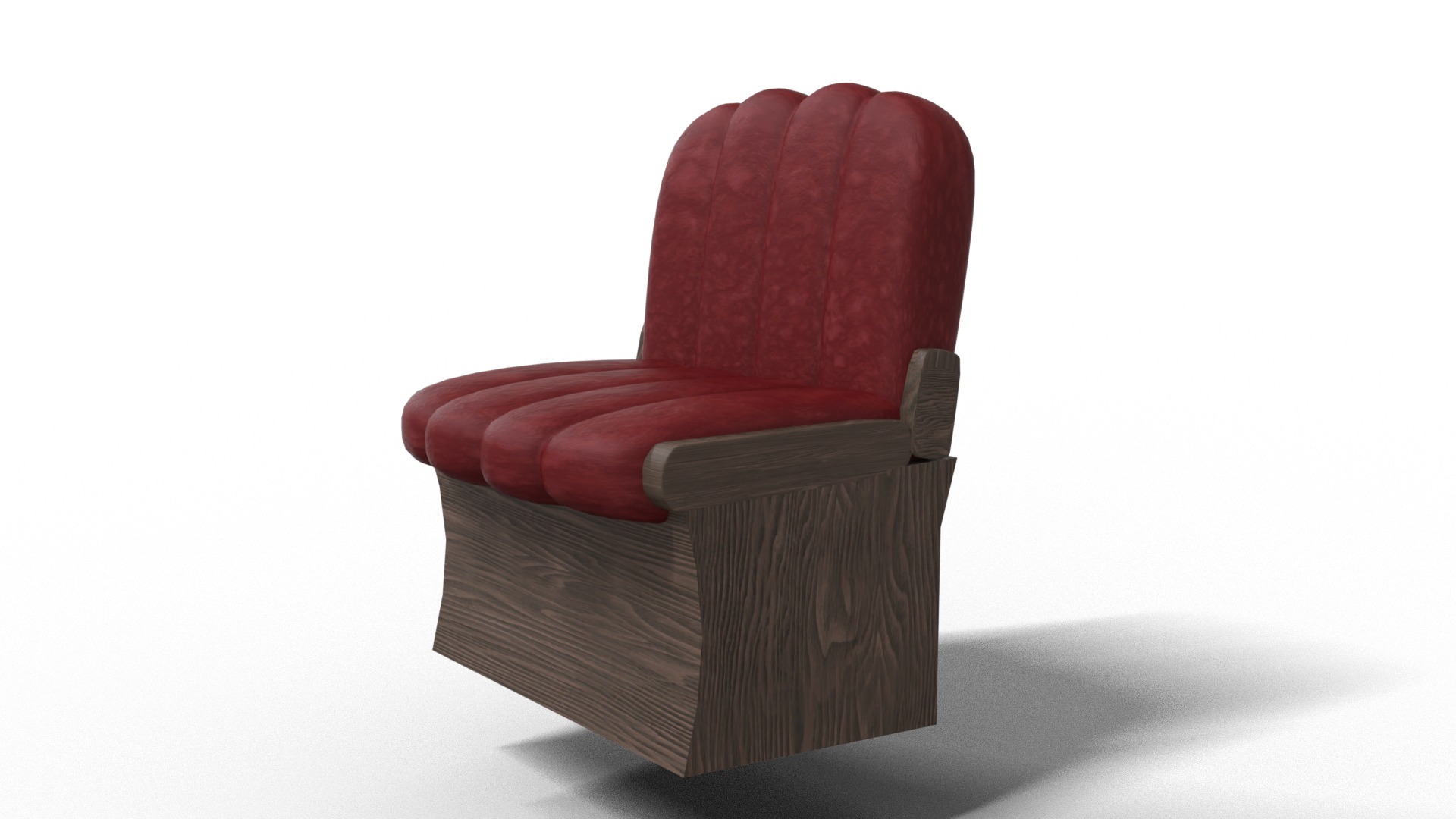 Santa Claus Sleigh With Gift Low-poly 3D model_9