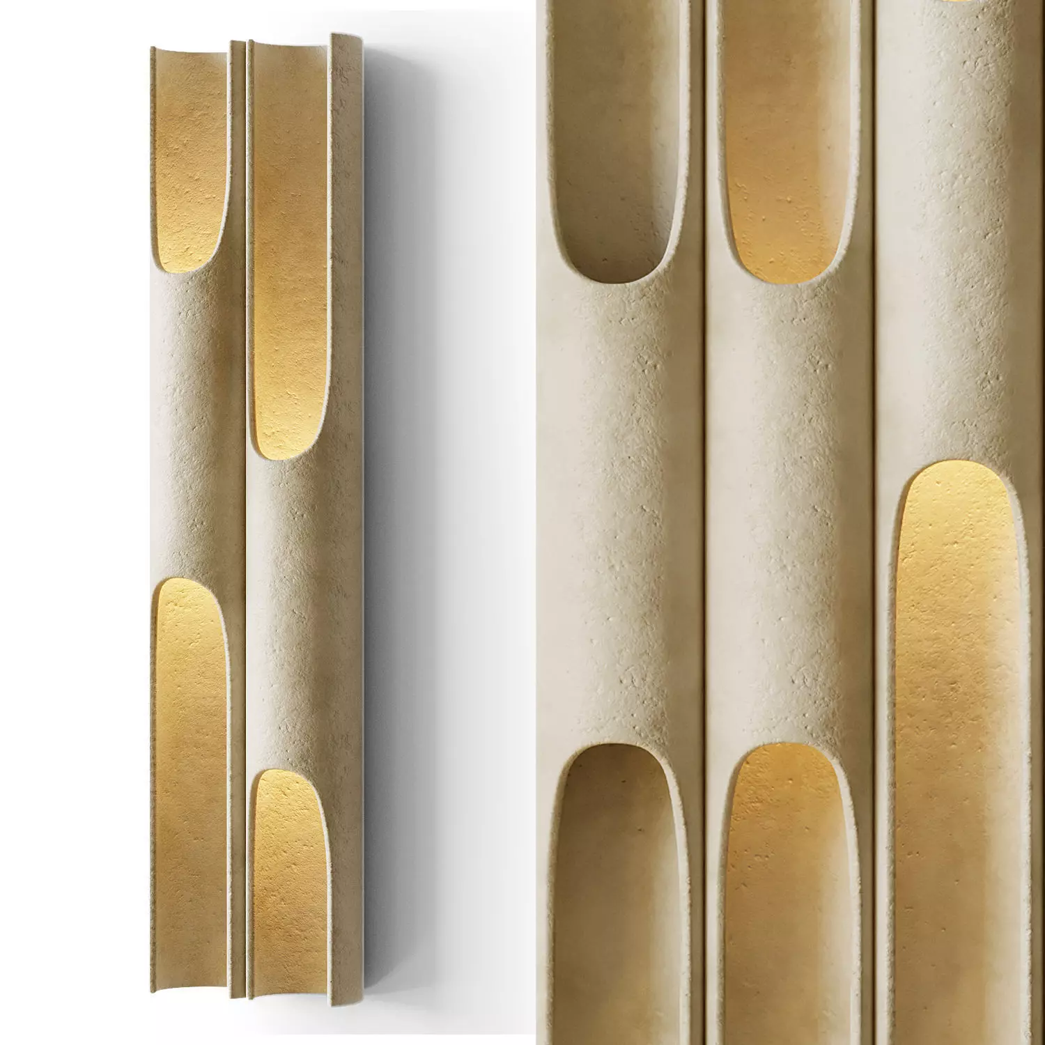 Sculptural Lamps Low-poly 3D model_0