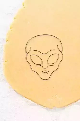 Grey Alien Cookie Cutter - Biscuit Cutter