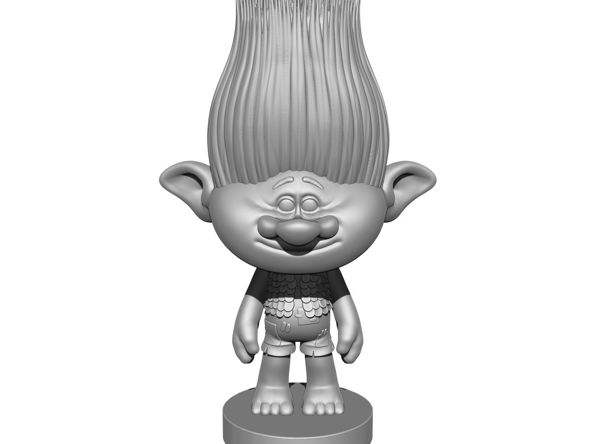 Branch Troll for 3D Printing STL 3D print model_5
